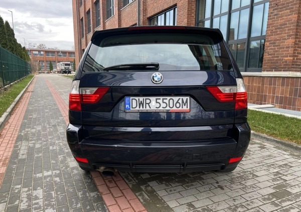 BMW X3 cena 23900 przebieg: 285000, rok produkcji 2008 z Wrocław małe 326